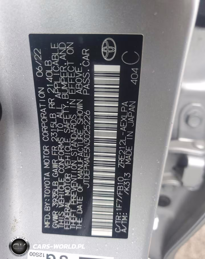 2022 Toyota Corolla Le VIN:JTDEPMAE5N3025226 - 12