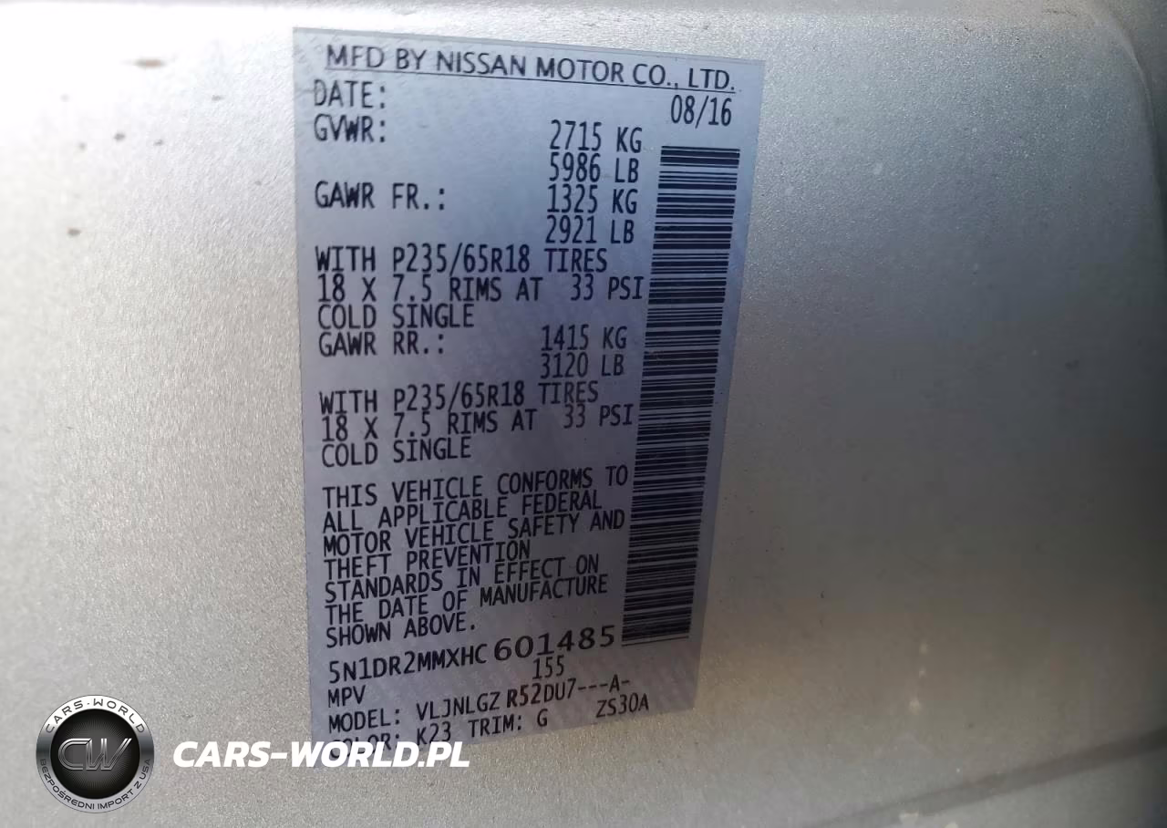 2017 Nissan Pathfinder S VIN:5N1DR2MMXHC601485 - 13