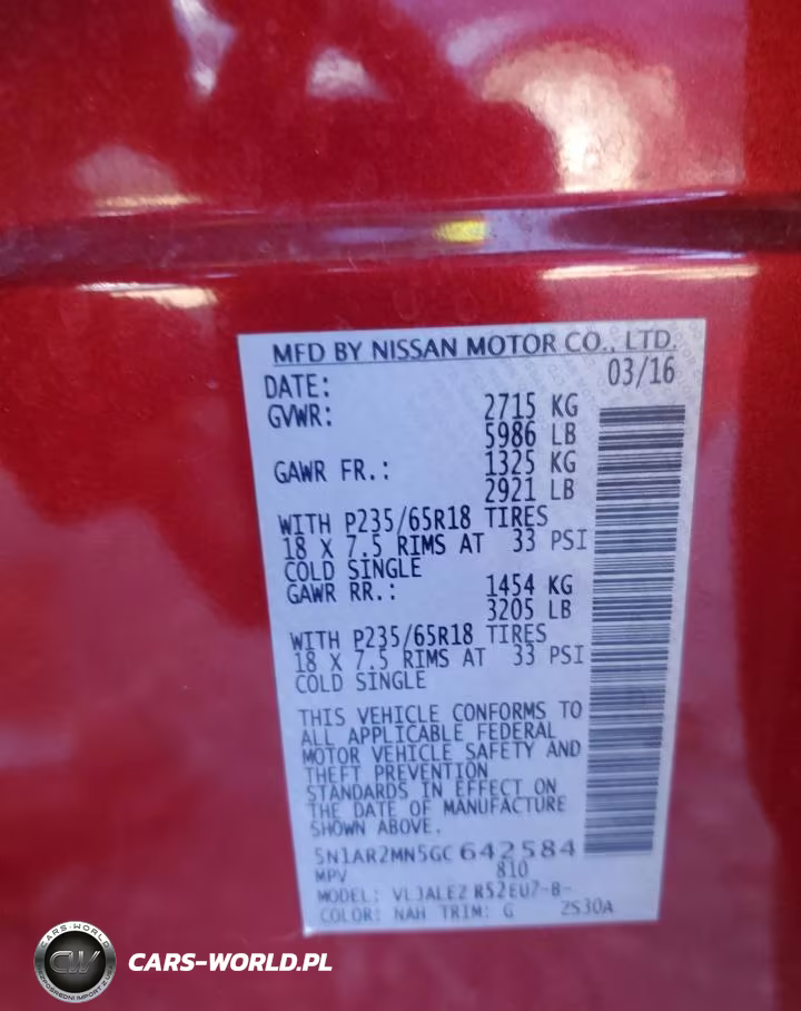 2016 Nissan Pathfinder S VIN:5N1AR2MN5GC642584 - 13