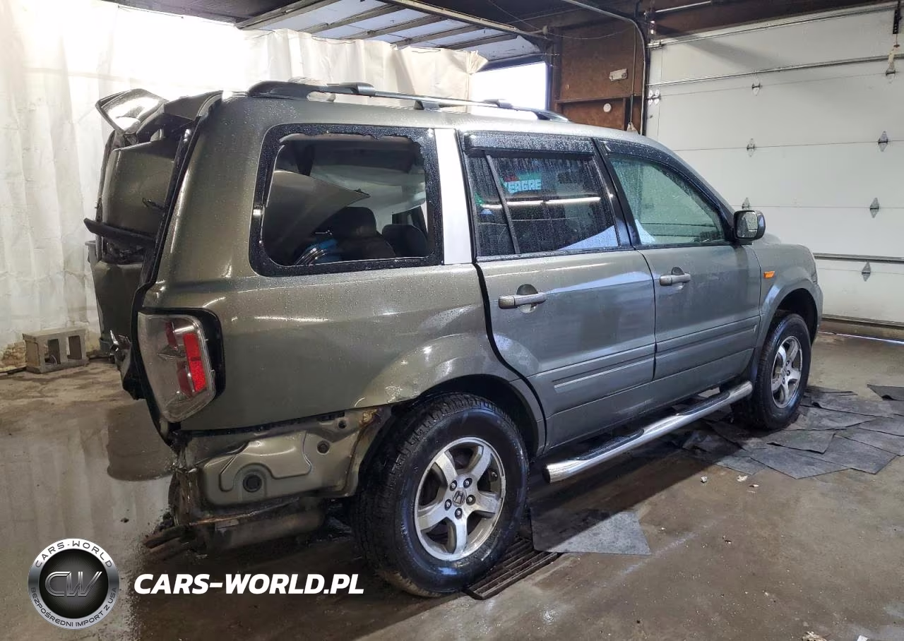 2007 Honda Pilot Exl VIN:2HKYF18517H522754 - 3
