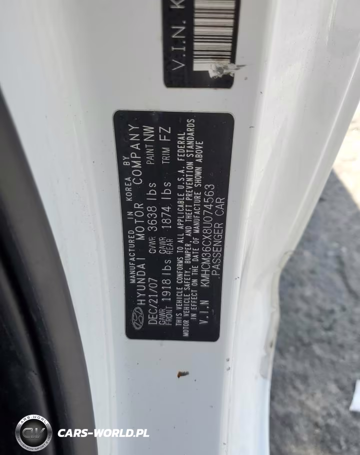 2008 Hyundai Accent Gs VIN:KMHCM36CX8U074563 - 12