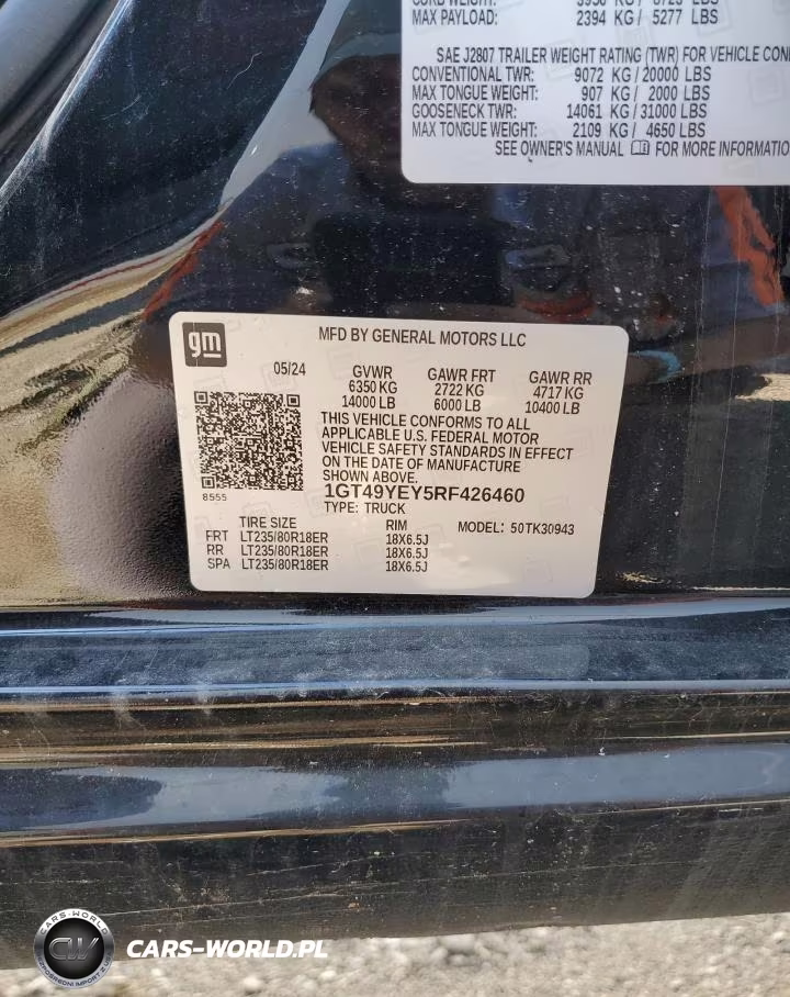 2024 GMC Sierra VIN:1GT49YEY5RF426460 - 13