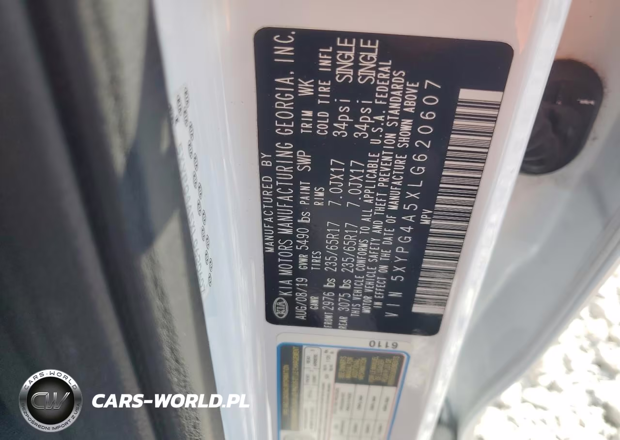 2020 Kia Sorento S VIN:5XYPG4A5XLG620607 - 14