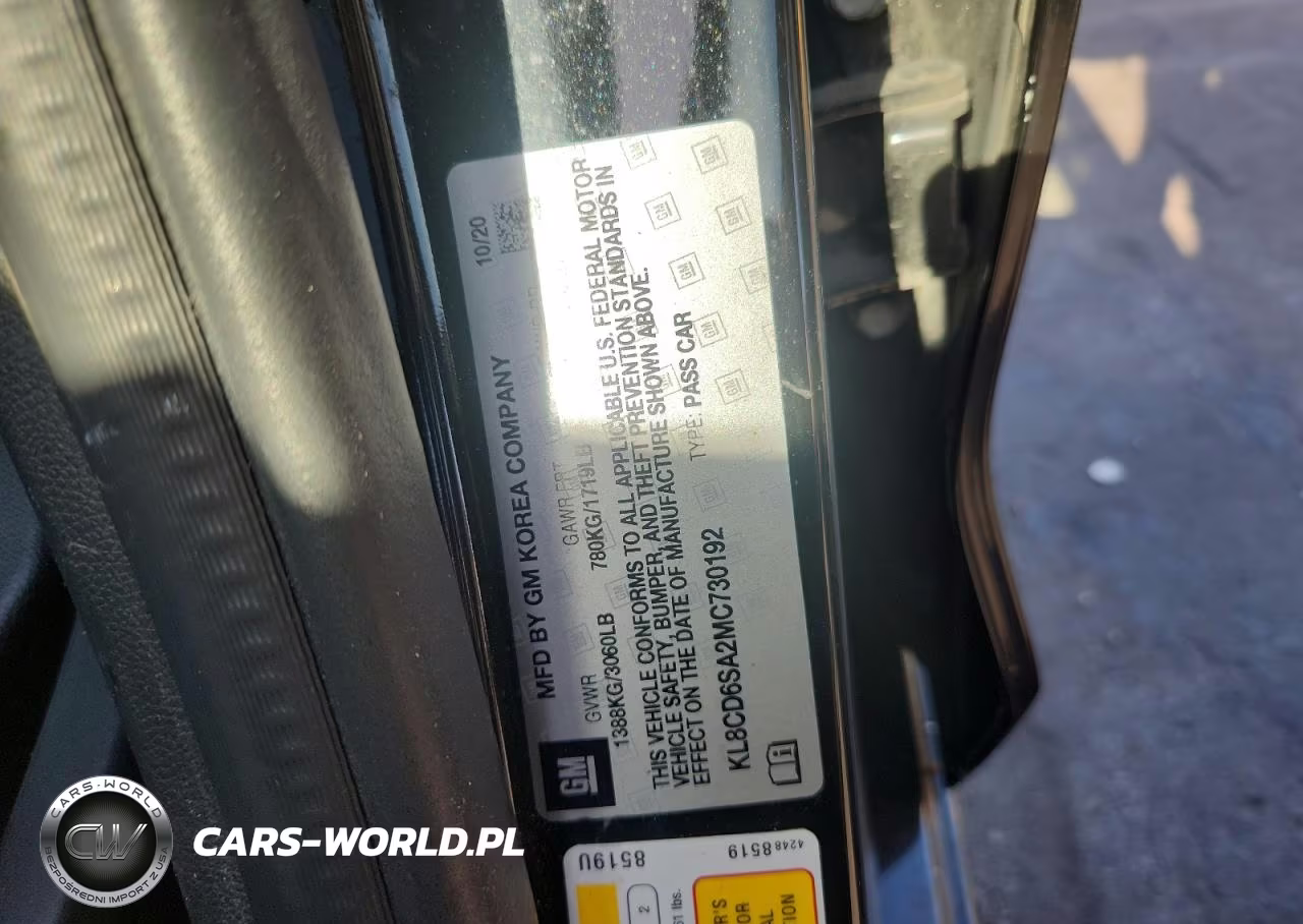 2021 Chevrolet Spark 1Lt VIN:KL8CD6SA2MC730192 - 12