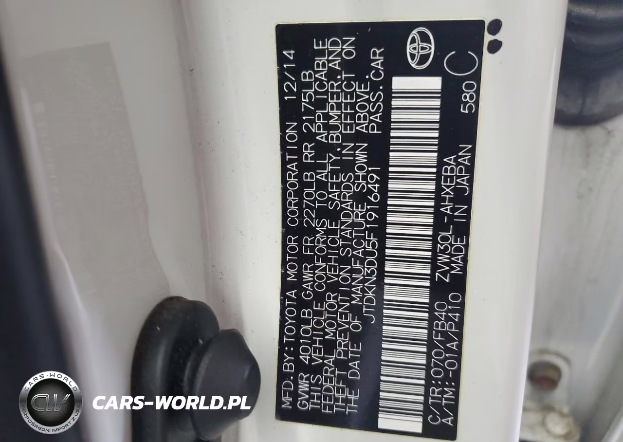 2015 Toyota Prius VIN:JTDKN3DU5F1916491 - 13