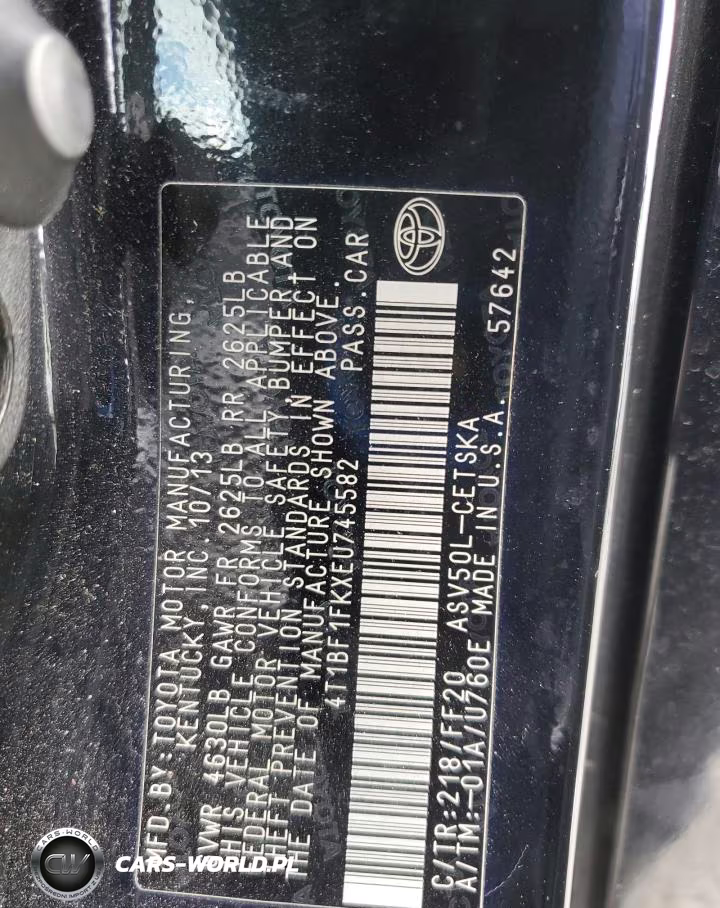 2014 Toyota Camry L VIN:4T1BF1FKXEU745582 - 13