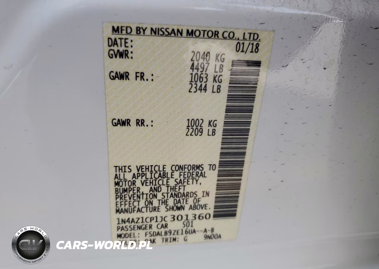 2018 Nissan Leaf S VIN:1N4AZ1CP1JC301360 - 13