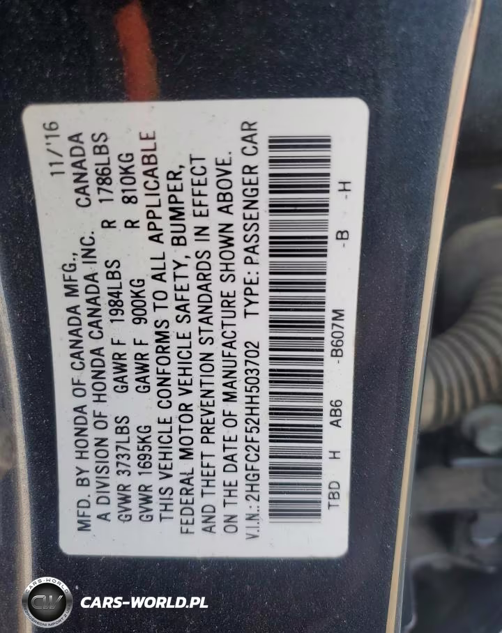2017 Honda Civic Lx VIN:2HGFC2F52HH503702 - 12