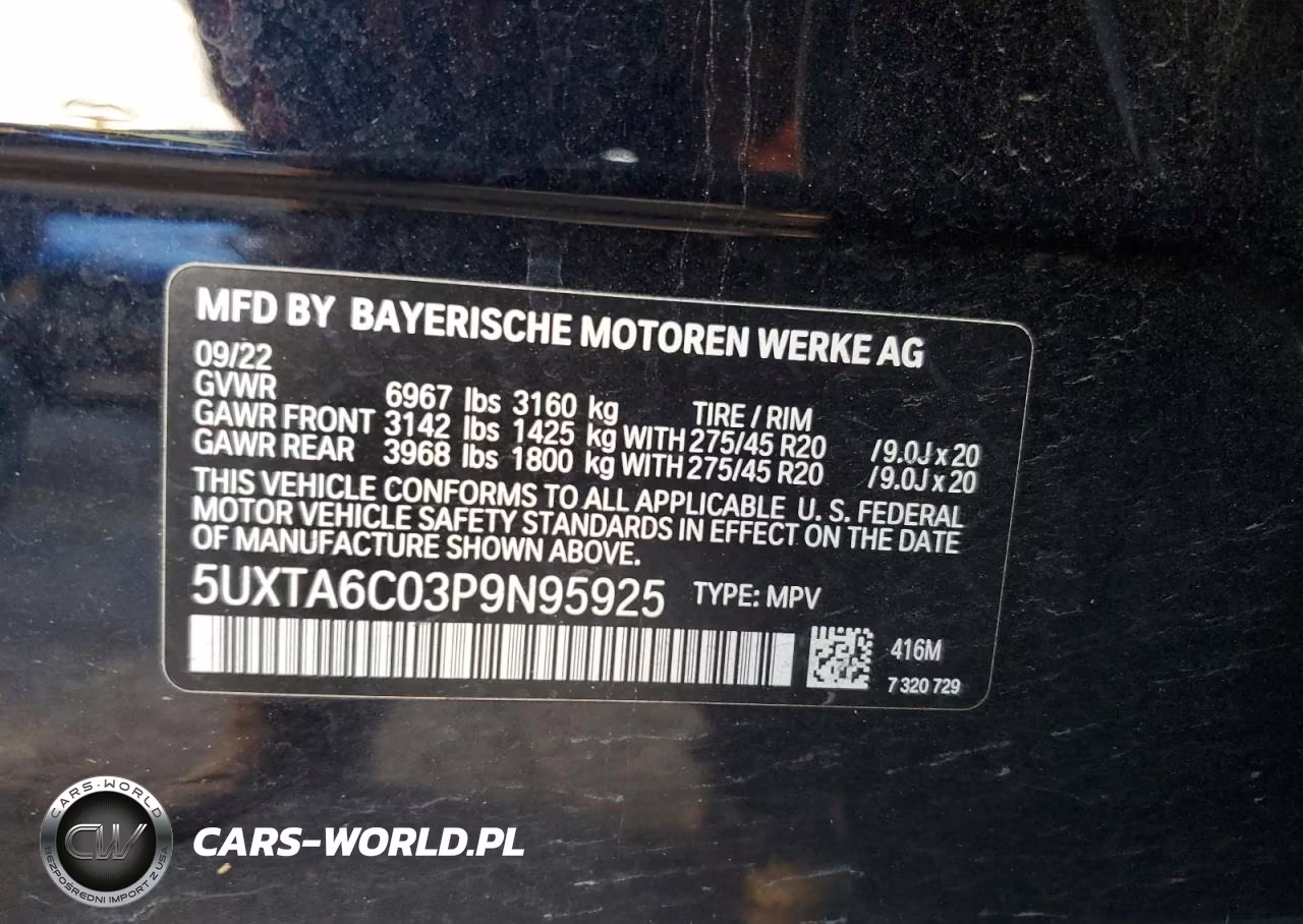2023 BMW X5 xDrive45E VIN:5UXTA6C03P9N95925 - 13