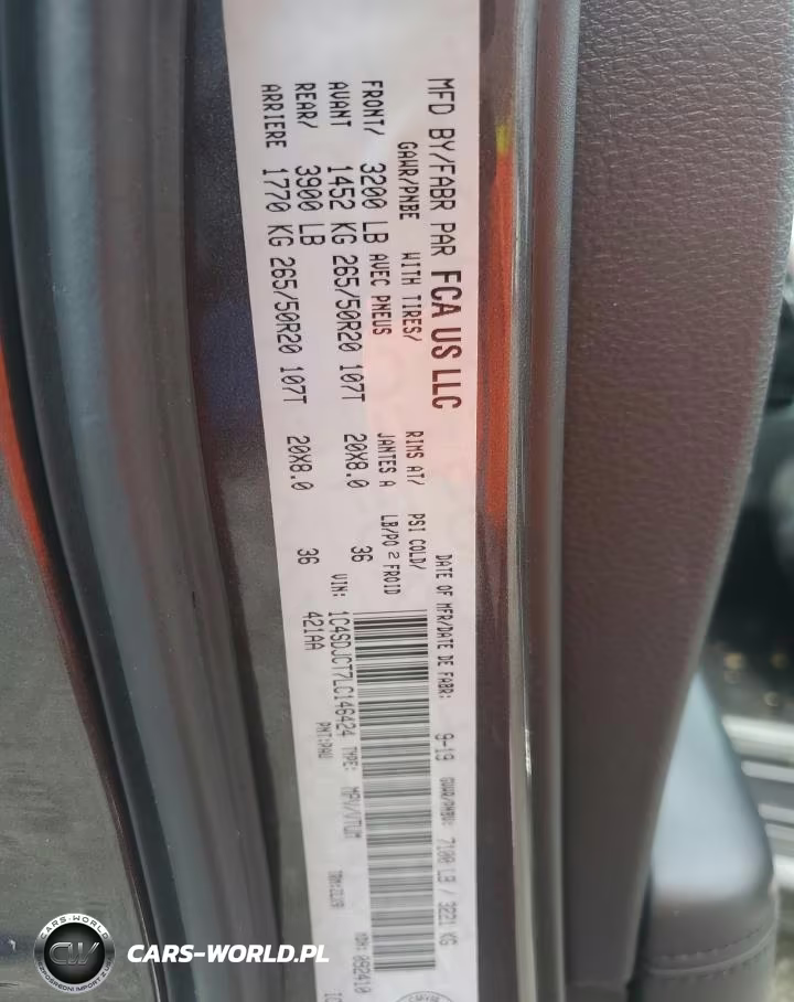 2020 Dodge Durango R VIN:1C4SDJCT7LC146424 - 13