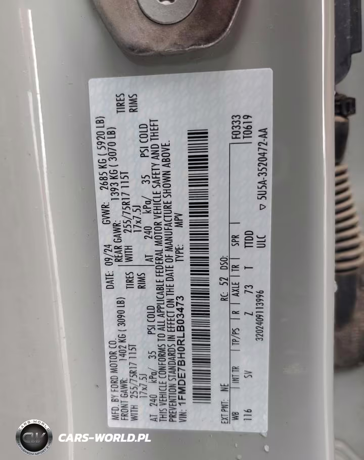 2024 Ford Bronco Big Bend VIN:1FMDE7BH0RLB03473 - 14