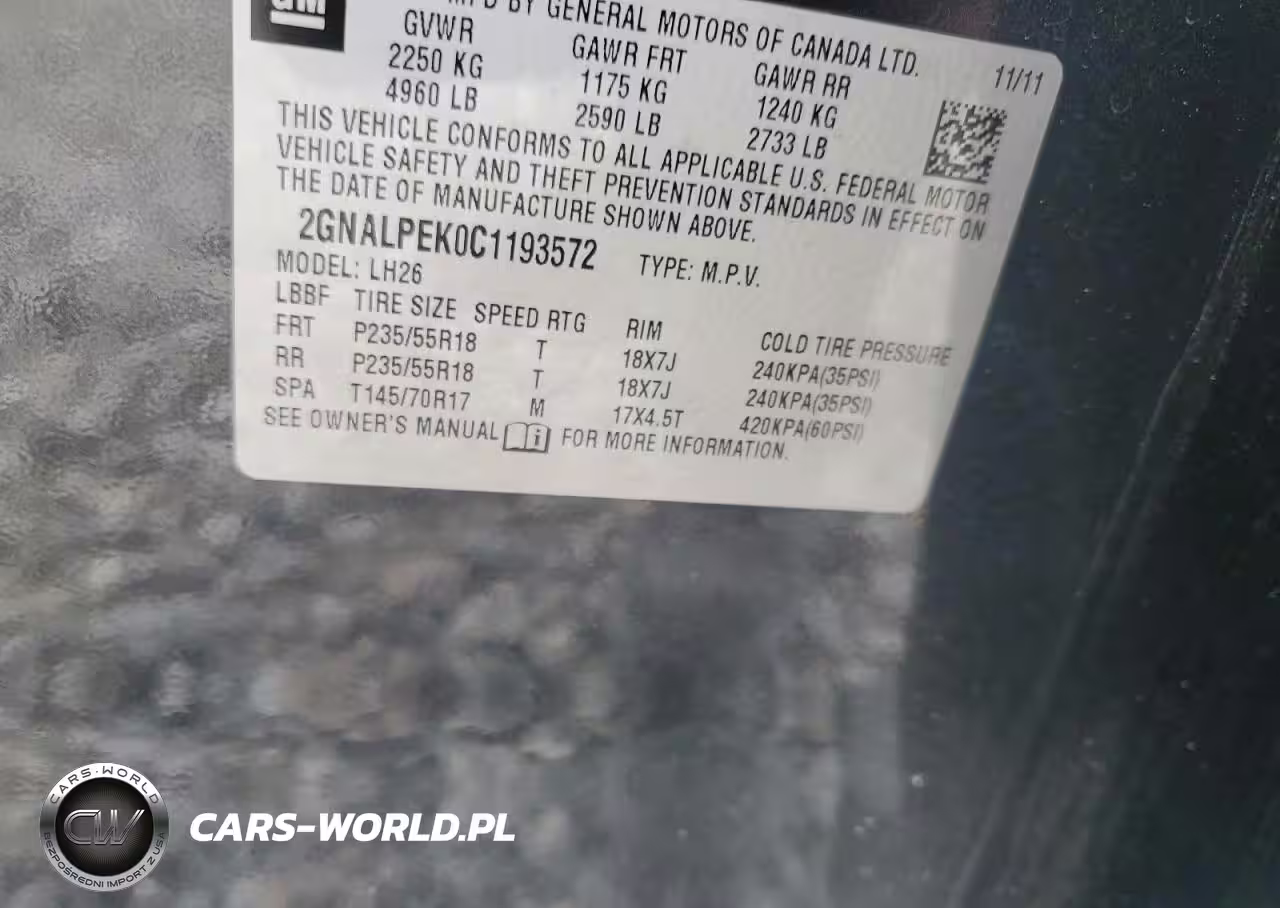 2012 Chevrolet Equinox Lt VIN:2GNALPEK0C1193572 - 14
