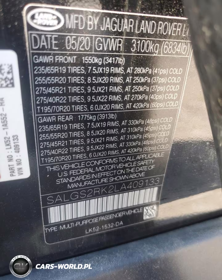 2020 Land Rover Range Rover Hse VIN:SALGS2RK2LA409133 - 13