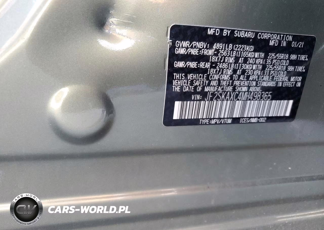 2021 Subaru Forester Touring VIN:JF2SKAXC4MH498365 - 12