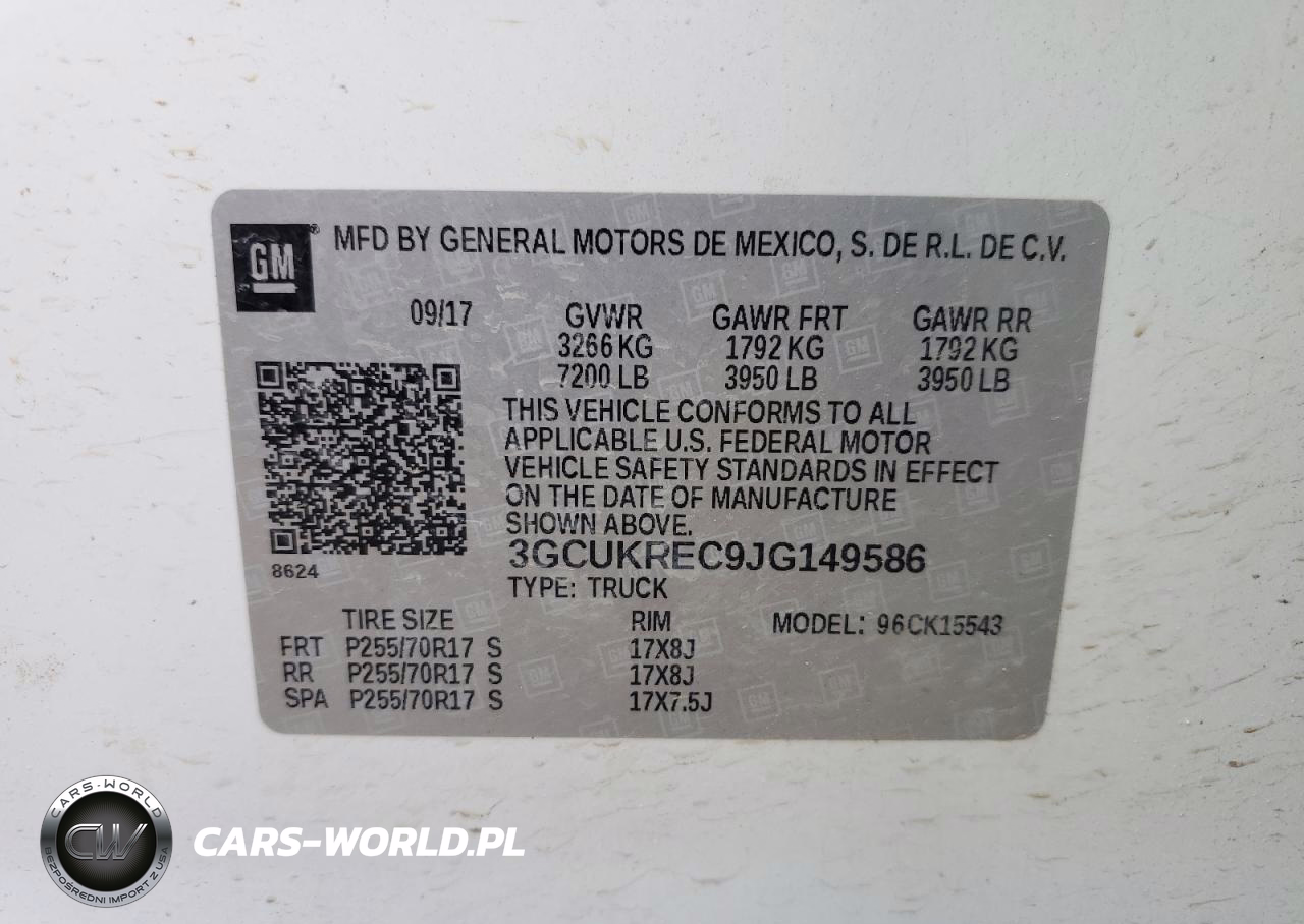 2018 Chev Silverado K1500 Lt VIN:3GCUKREC9JG149586 - 12