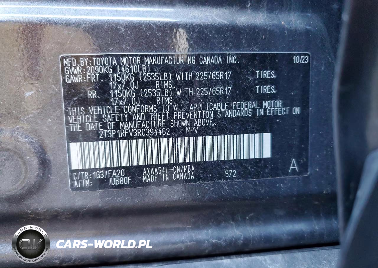 2024 Toyota Rav4 Xle VIN:2T3P1RFV3RC394462 - 13