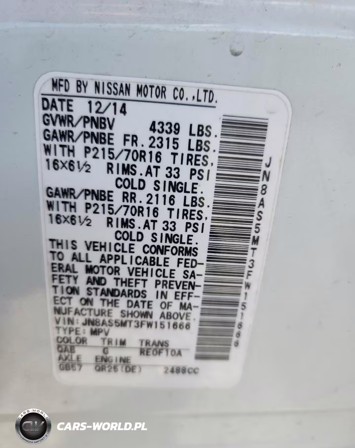 2015 Nissan Rogue Select S VIN:JN8AS5MT3FW151666 - 13