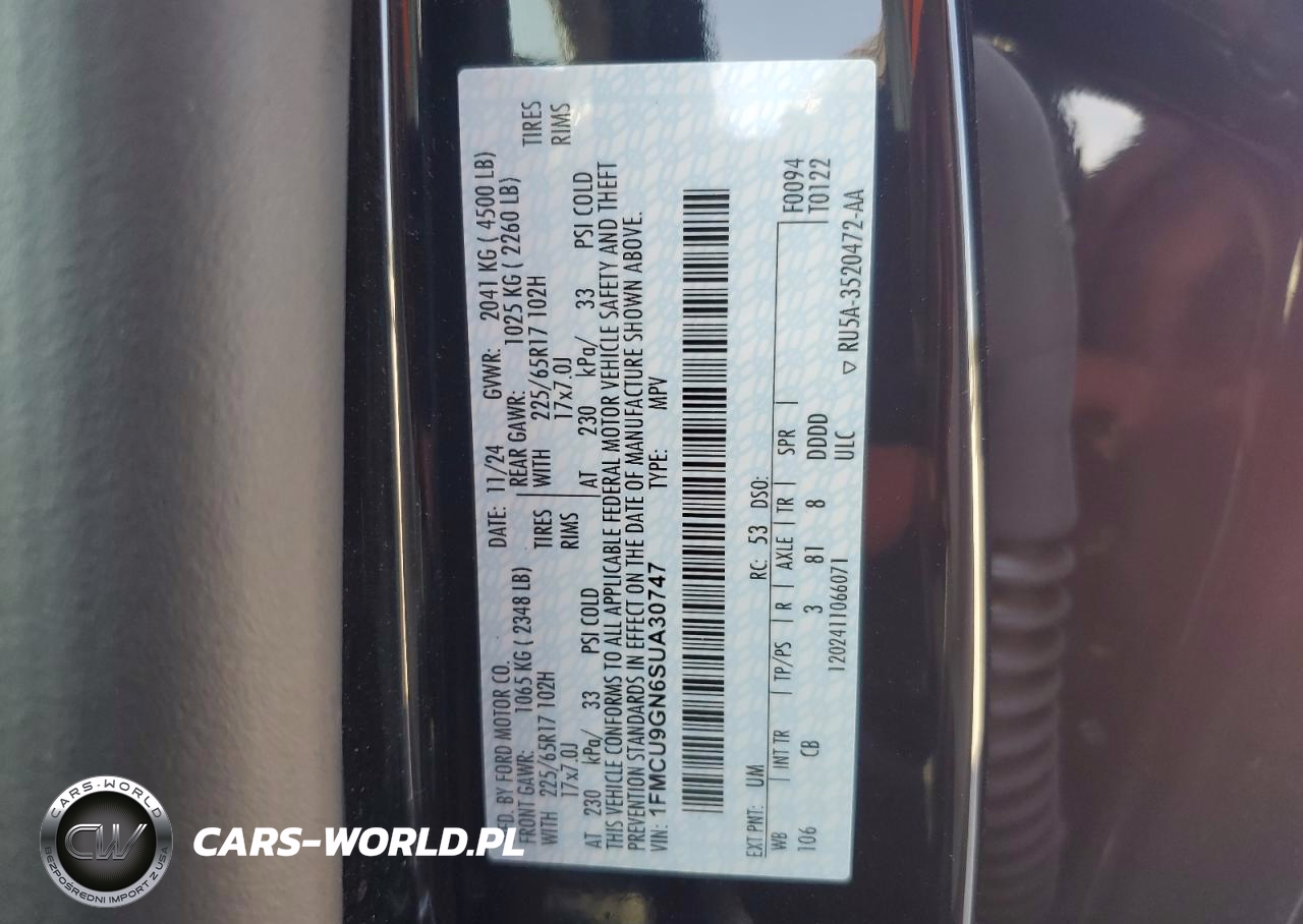 2025 Ford Escape Active VIN:1FMCU9GN6SUA30747 - 13