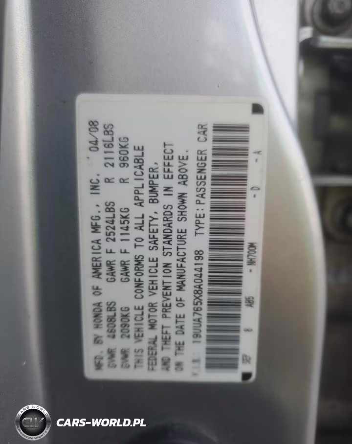 2008 Acura Tl Type S VIN:19UUA765X8A044198 - 12