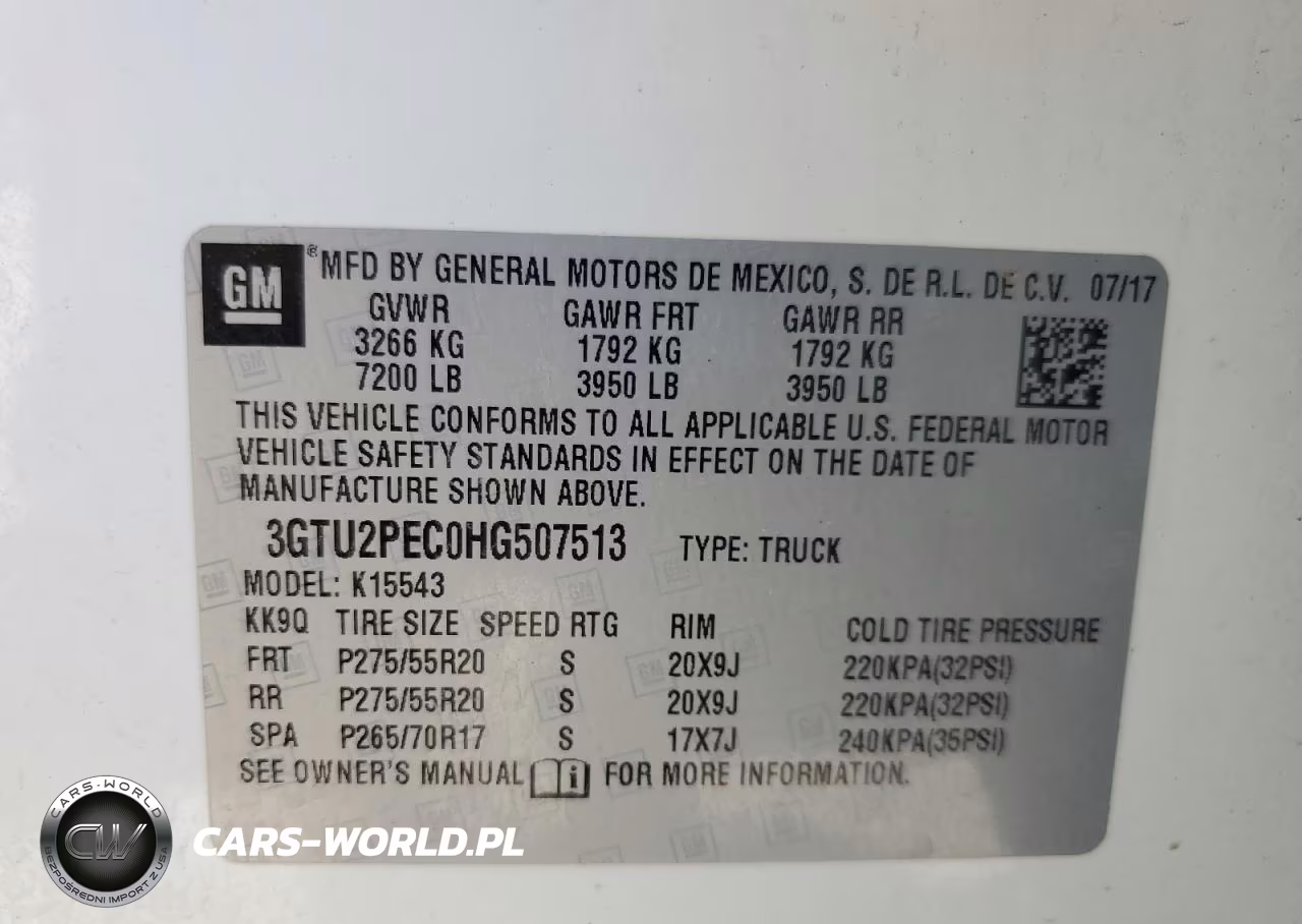 2017 GMC Sierra K1500 Denali VIN:3GTU2PEC0HG507513 - 13