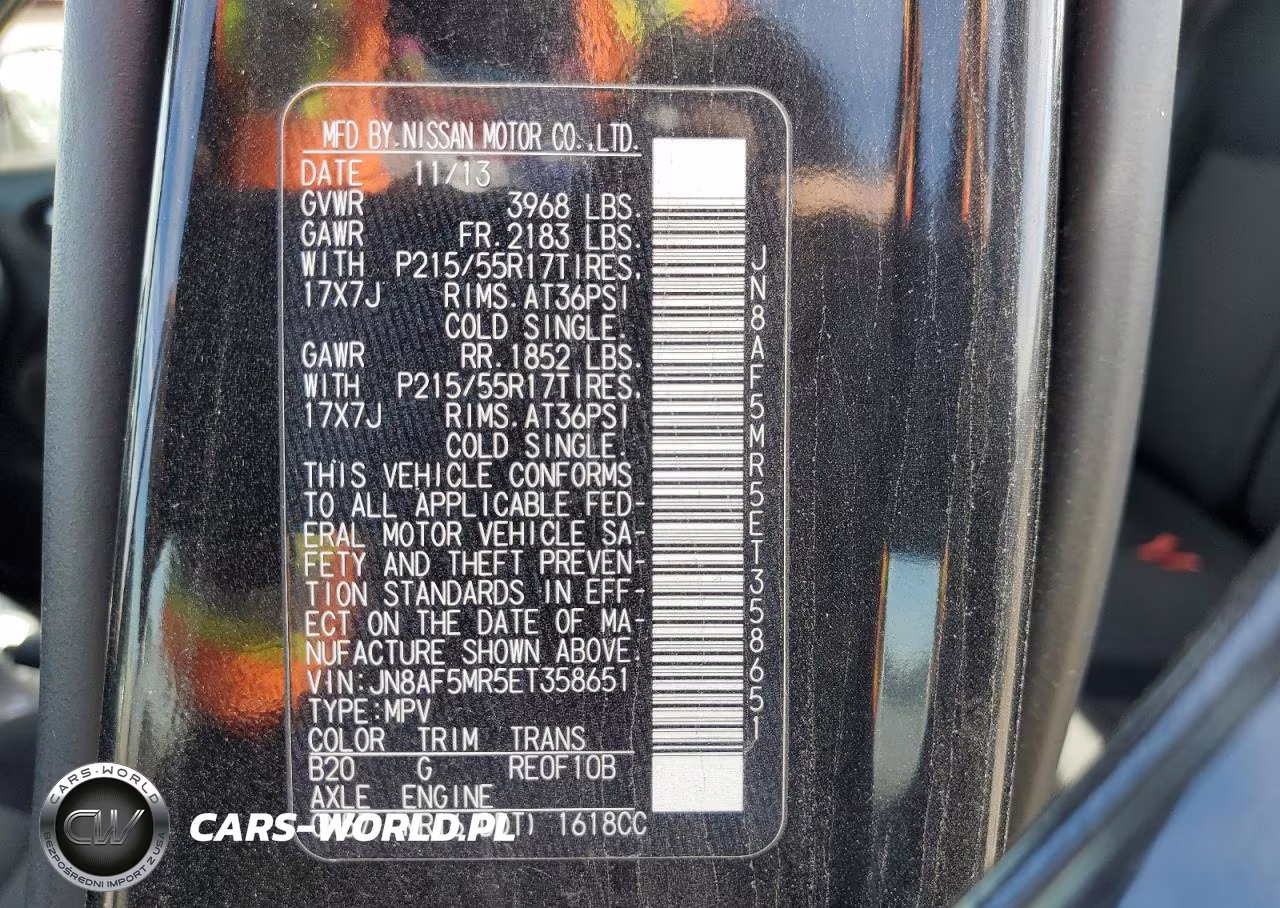 2014 Nissan Juke S VIN:JN8AF5MR5ET358651 - 12