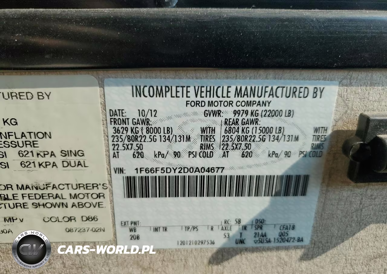 2013 Winnibago Recreational Vehicle (Rv) VIN:1F66F5DY2D0A04677 - 10