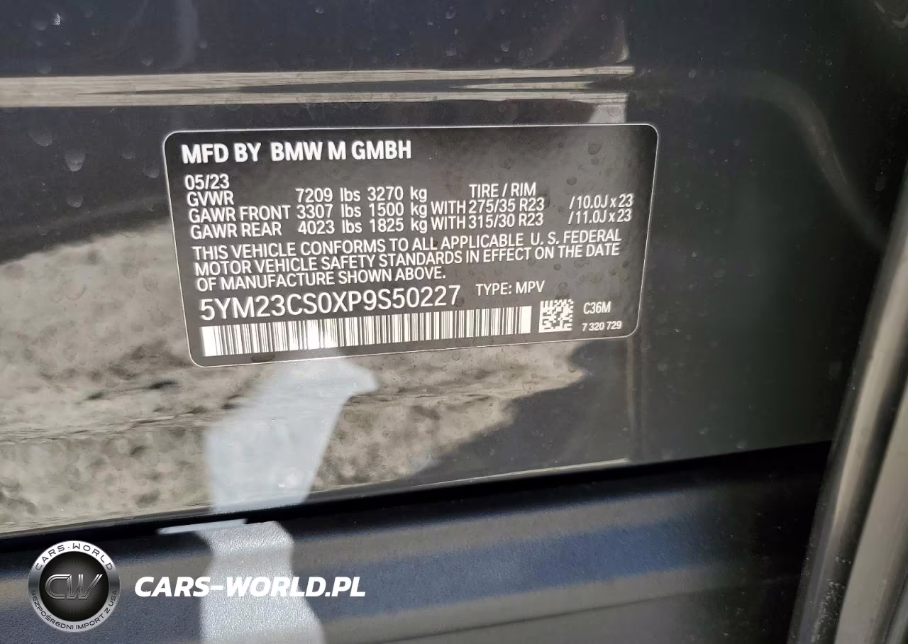 2023 BMW Xm VIN:5YM23CS0XP9S50227 - 13