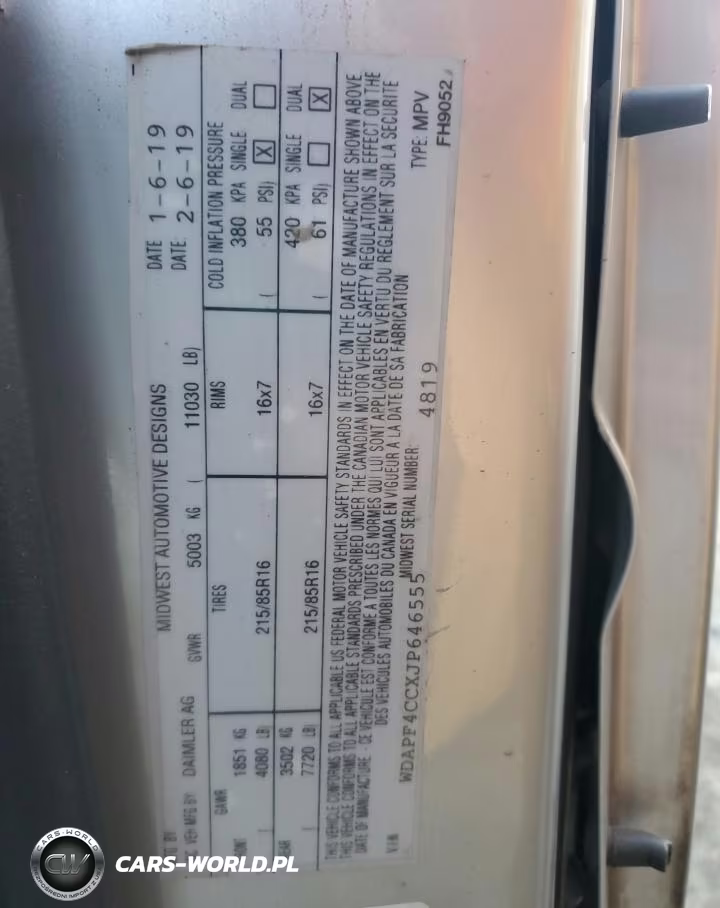 2018 Mercedes-Benz Sprinter 3500 VIN:WDAPF4CCXJP646555 - 14