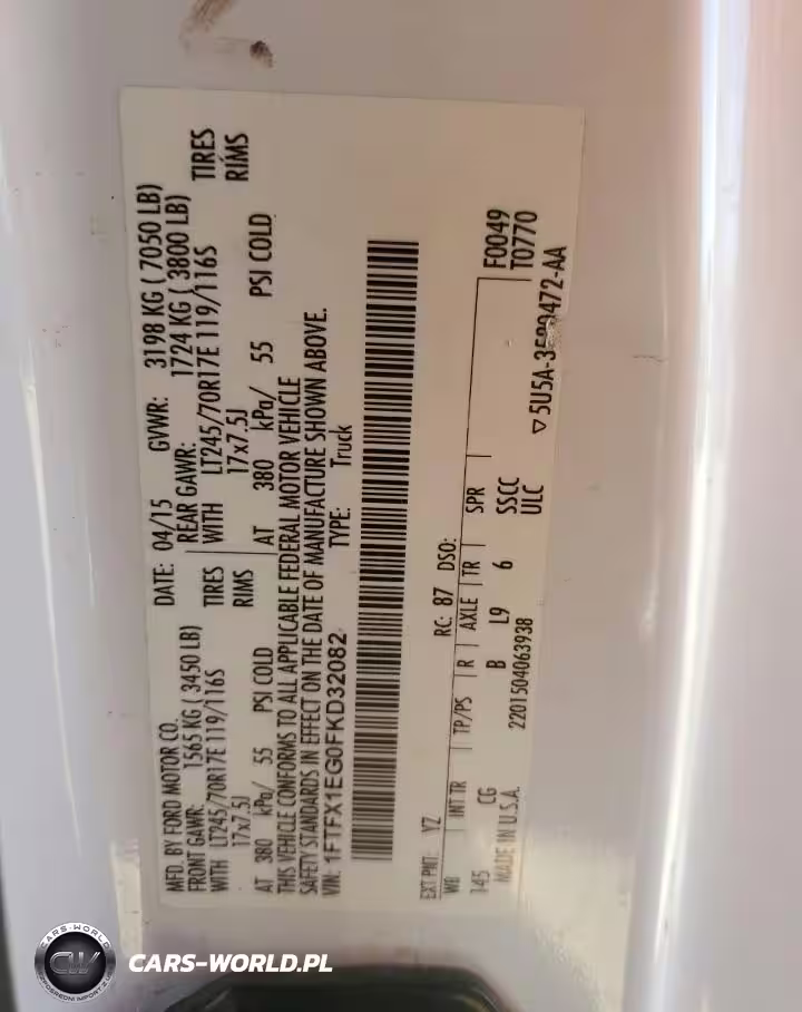2015 Ford F150 Super Cab VIN:1FTFX1EG0FKD32082 - 12