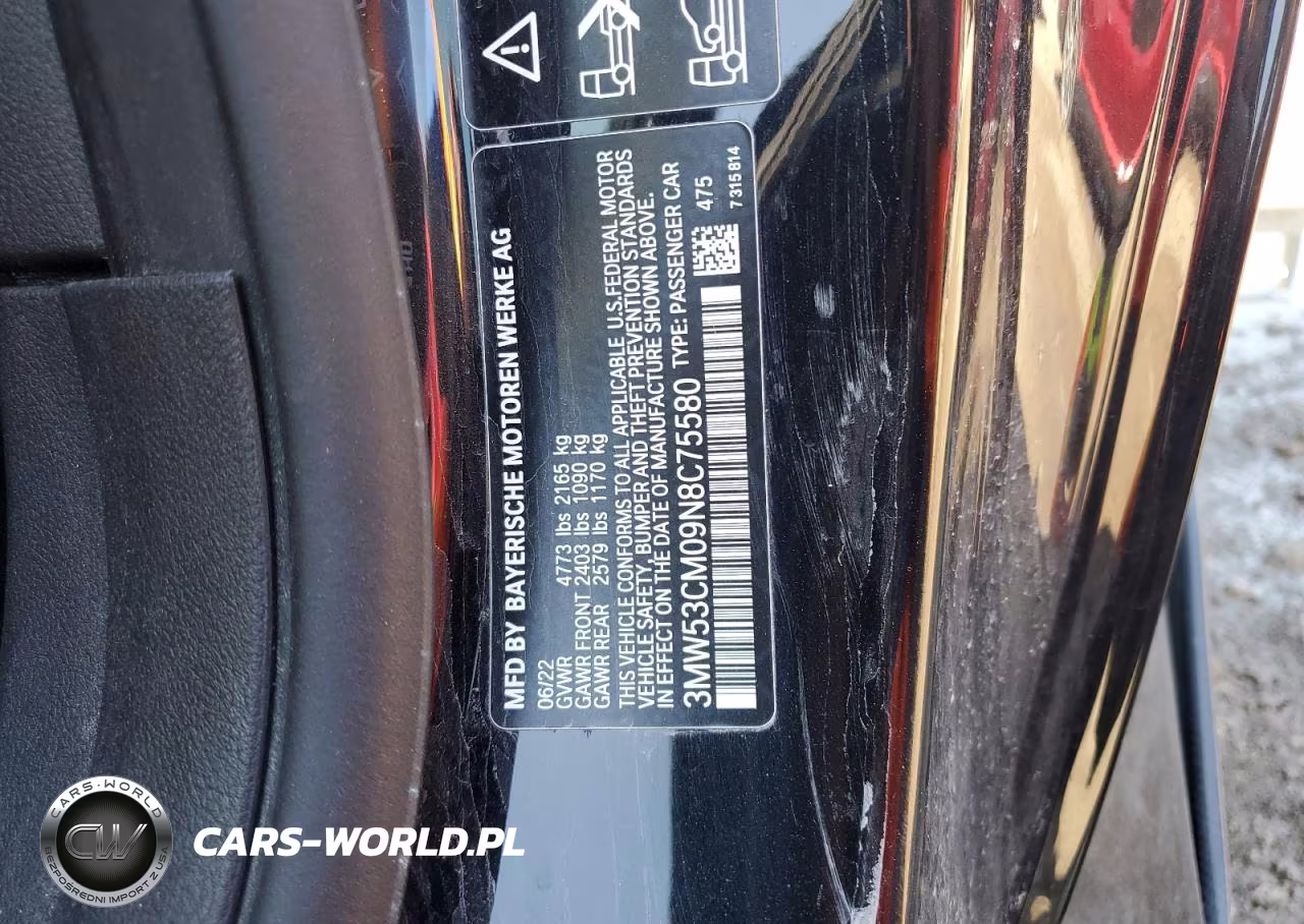 2022 BMW M240Xi VIN:3MW53CM09N8C75580 - 12