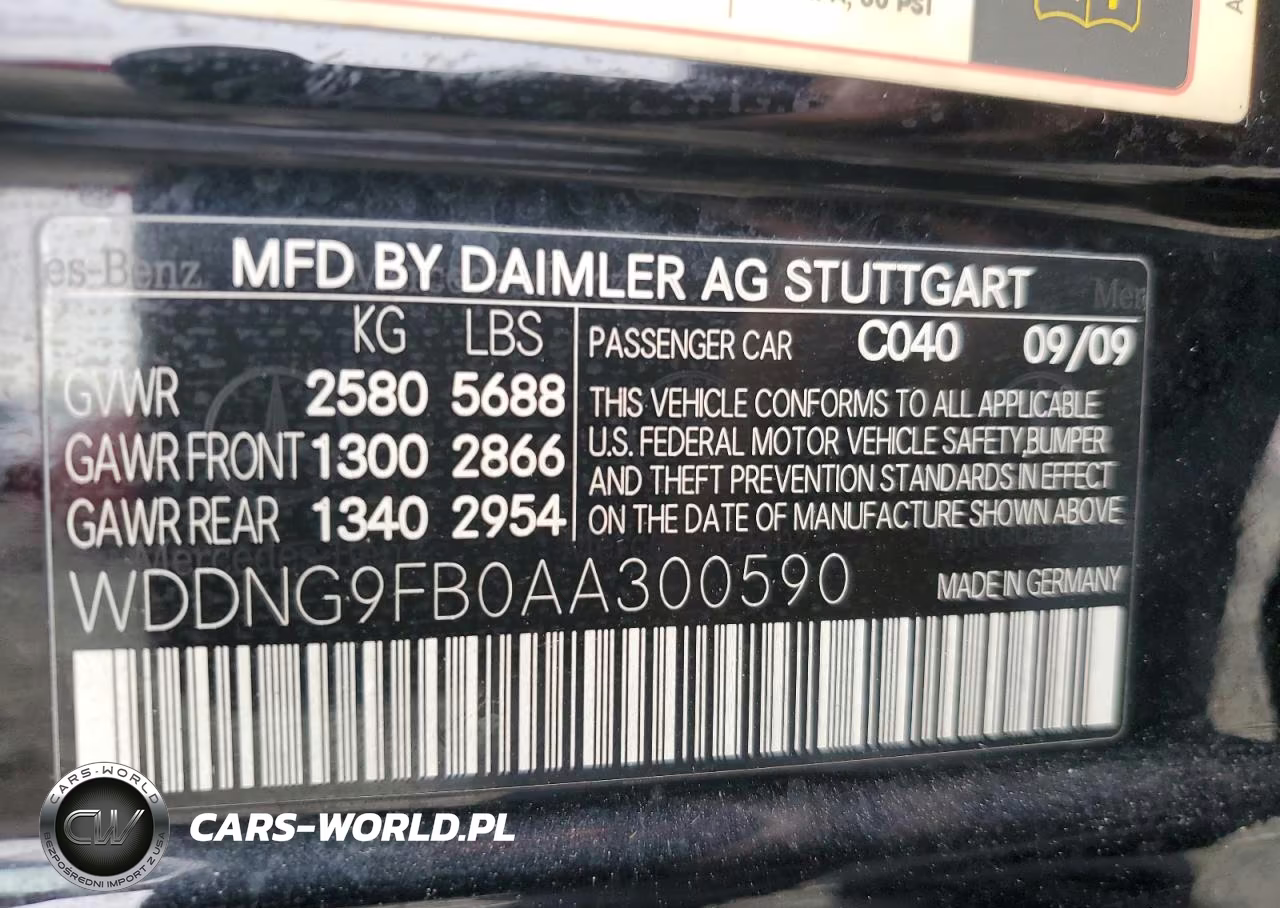 2010 Mercedes-Benz S 400 VIN:WDDNG9FB0AA300590 - 13