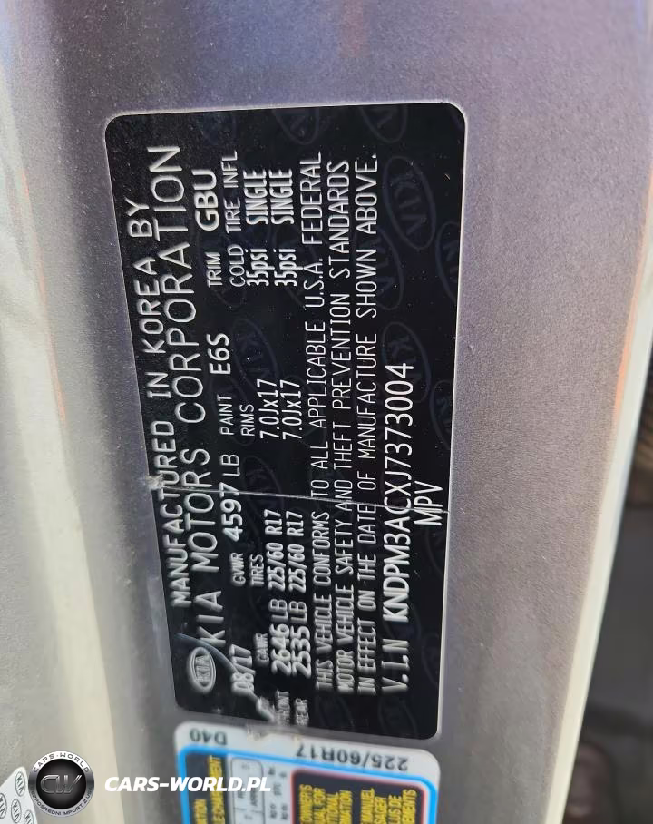 2018 Kia Sportage Lx VIN:KNDPM3ACXJ7373004 - 13