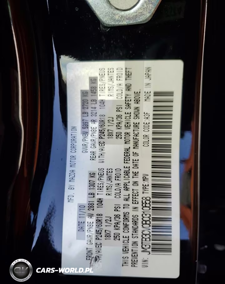 2011 Mazda Cx-9 VIN:JM3TB3CV0B0310658 - 13