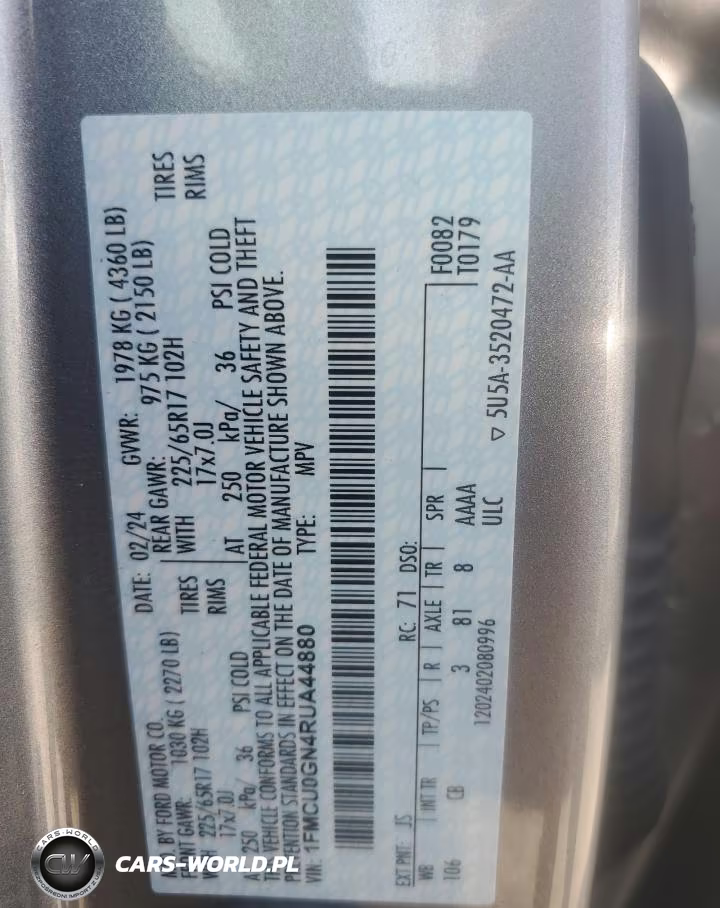 2024 Ford Escape Active VIN:1FMCU0GN4RUA44880 - 14