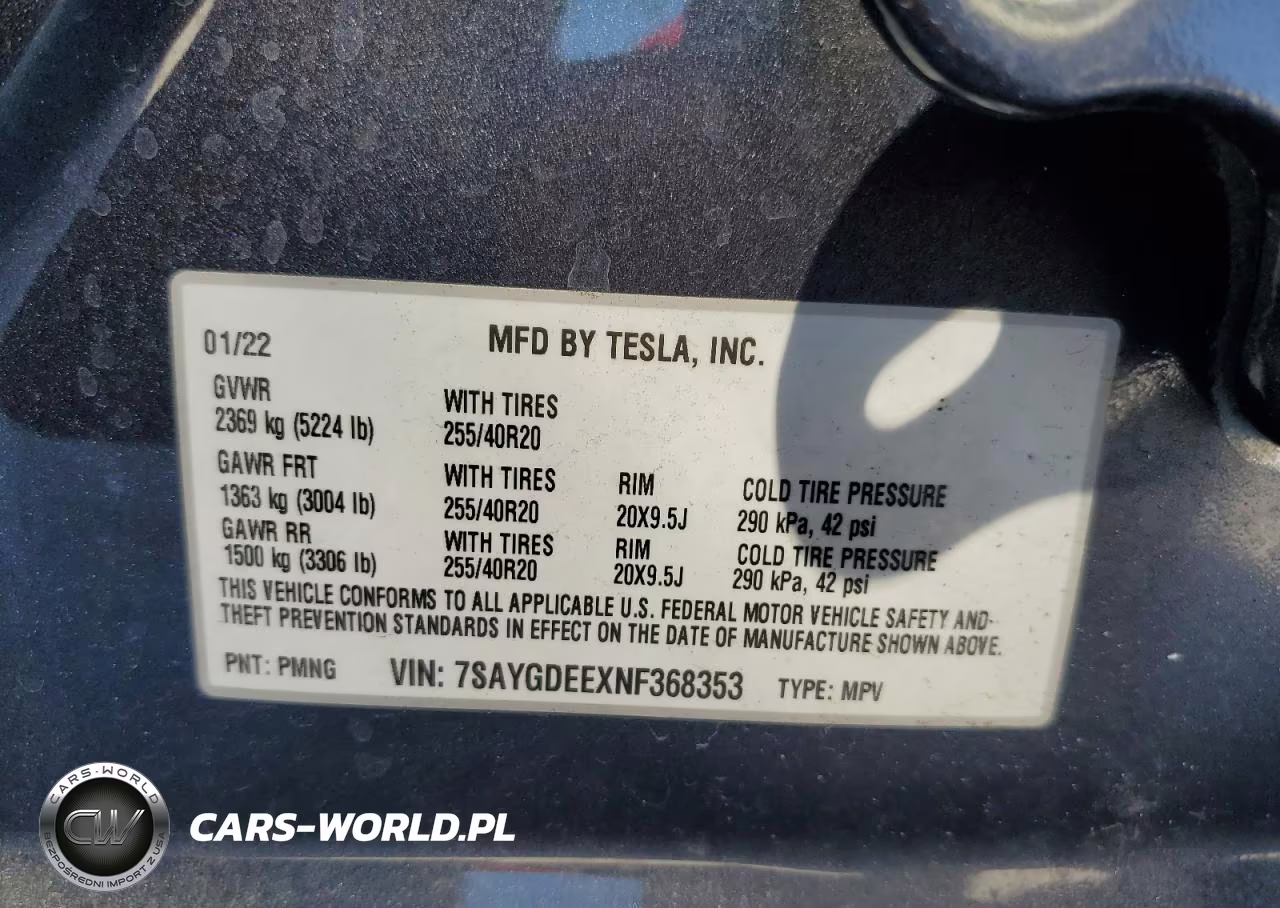 2022 Tesla Model Y VIN:7SAYGDEEXNF368353 - 13