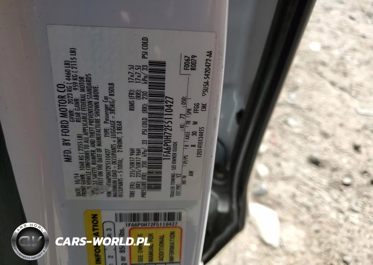 2015 Ford Fusion Se VIN:1FA6P0H72F5110427 - 12