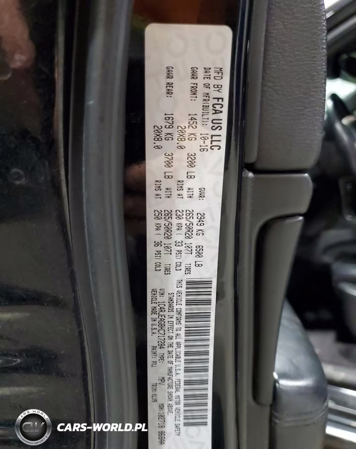 2017 Jeep Grand Cherokee Laredo VIN:1C4RJEAG8HC717284 - 12