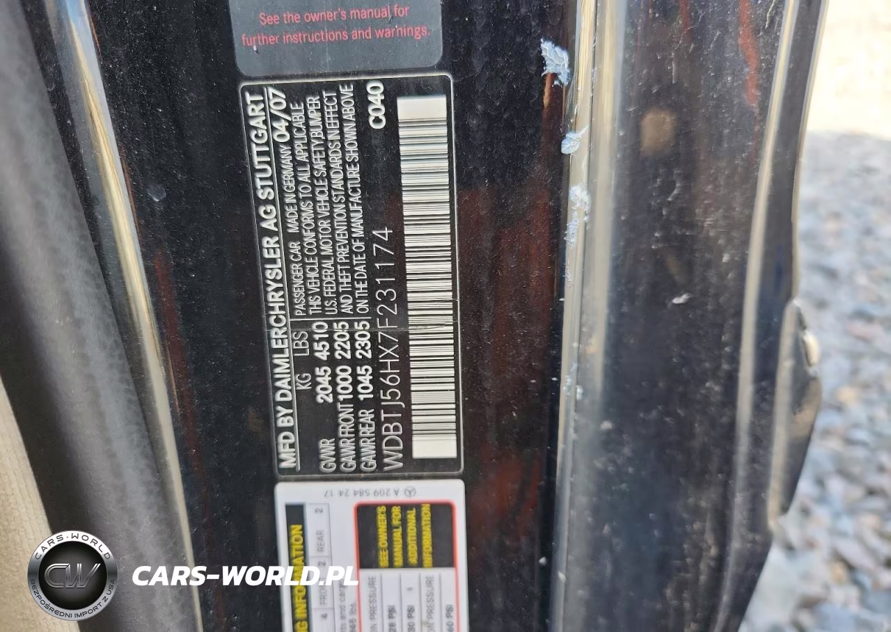 2007 Mercedes-Benz Clk 350 VIN:WDBTJ56HX7F231174 - 12