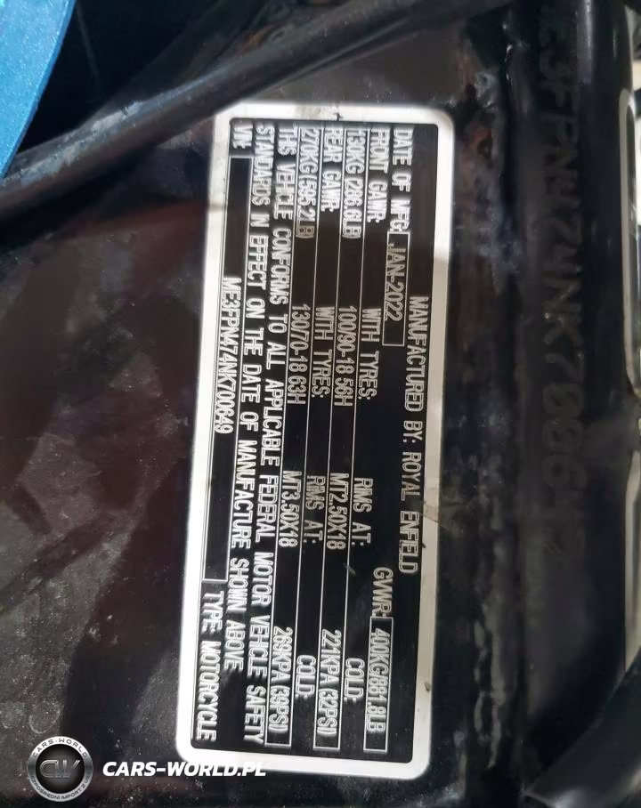 2022 Royal Enfield Motors Int 650 VIN:ME3FPN474NK700649 - 8