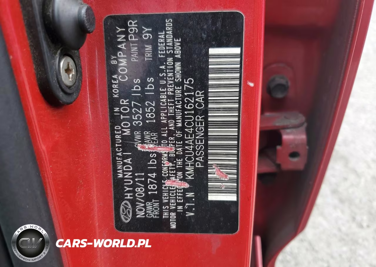 2012 Hyundai Accent Gls VIN:KMHCU4AE4CU162175 - 13