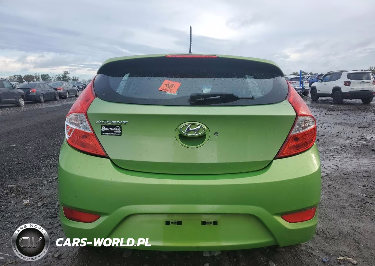 2014 Hyundai Accent Gls VIN:KMHCU5AE7EU178251 - 6