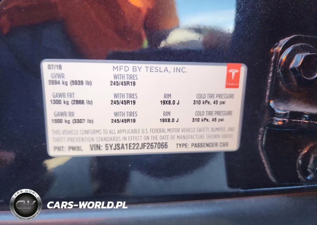 2018 Tesla Model S VIN:5YJSA1E22JF267066 - 12
