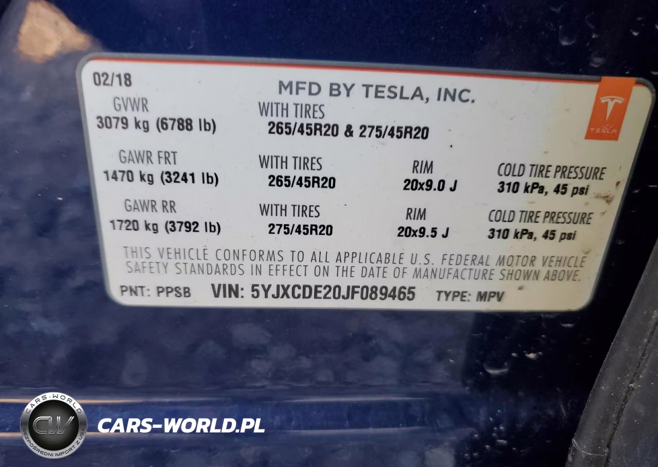 2018 Tesla Model X VIN:5YJXCDE20JF089465 - 12