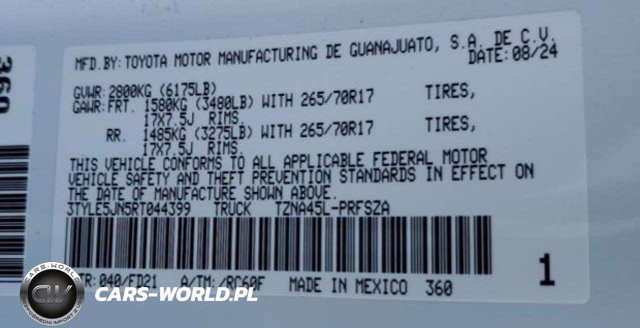 2024 Toyota Tacoma Double Cab VIN:3TYLE5JN5RT044399 - 13