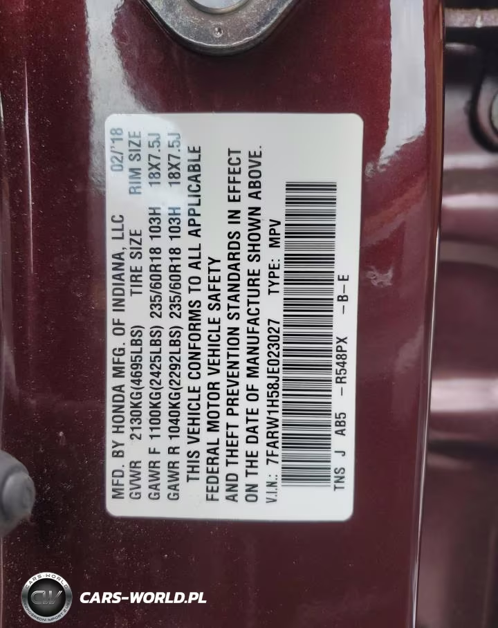 2018 Honda Cr-V Ex VIN:7FARW1H58JE023027 - 13