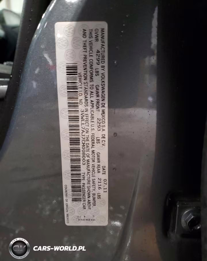 2012 Volkswagen Jetta Tdi VIN:3VWLL7AJ7CM008003 - 12