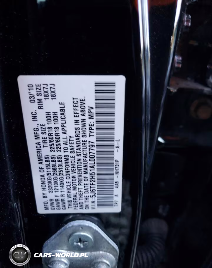 2010 Honda Accord Crosstour Exl VIN:5J6TF2H51AL007797 - 13