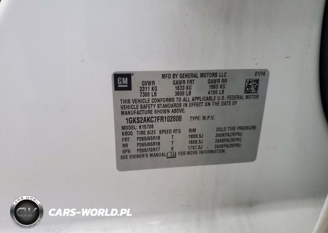2015 GMC Yukon Sle VIN:1GKS2AKC7FR102808 - 13