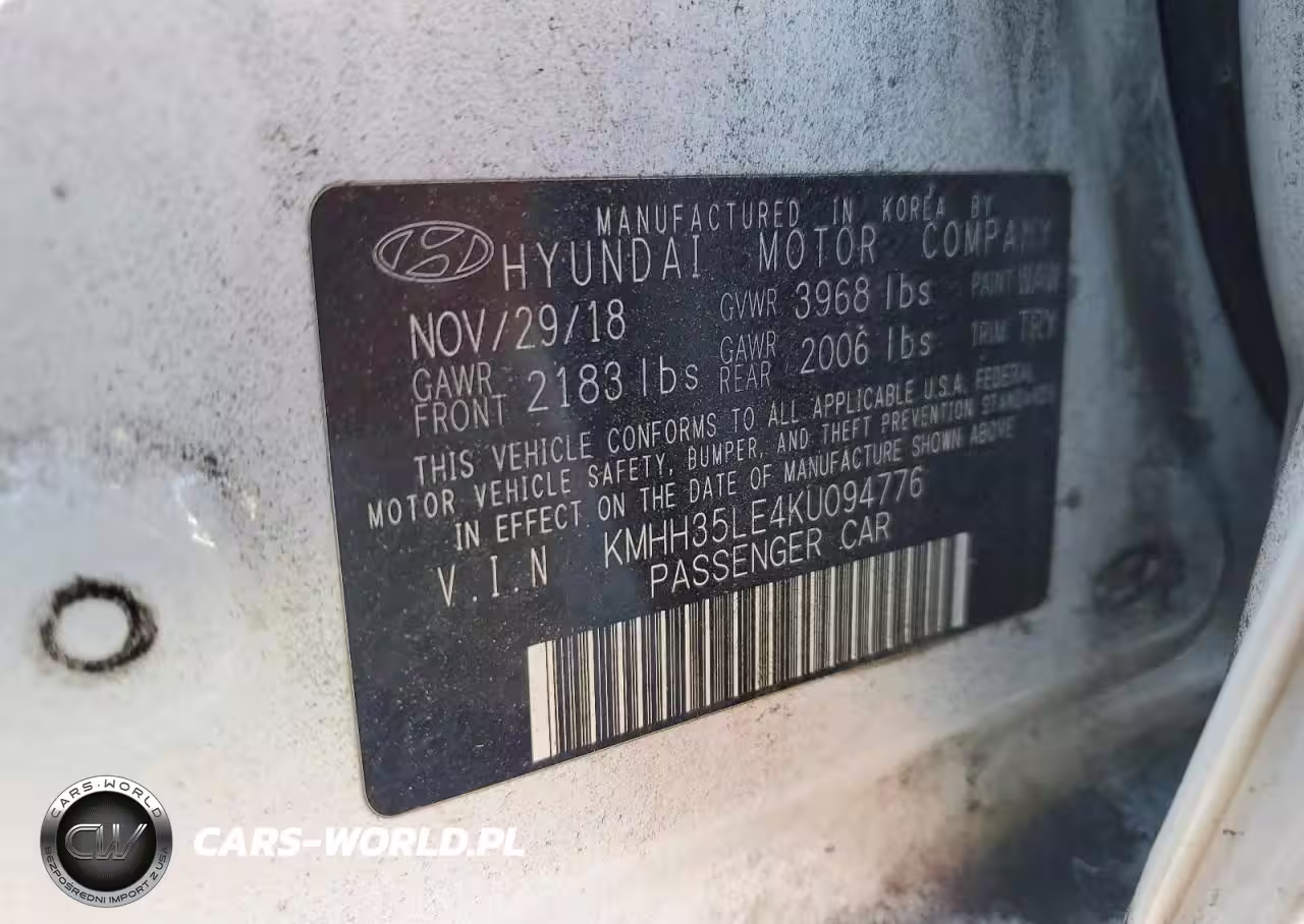 2019 Hyundai Elantra Gt VIN:KMHH35LE4KU094776 - 12
