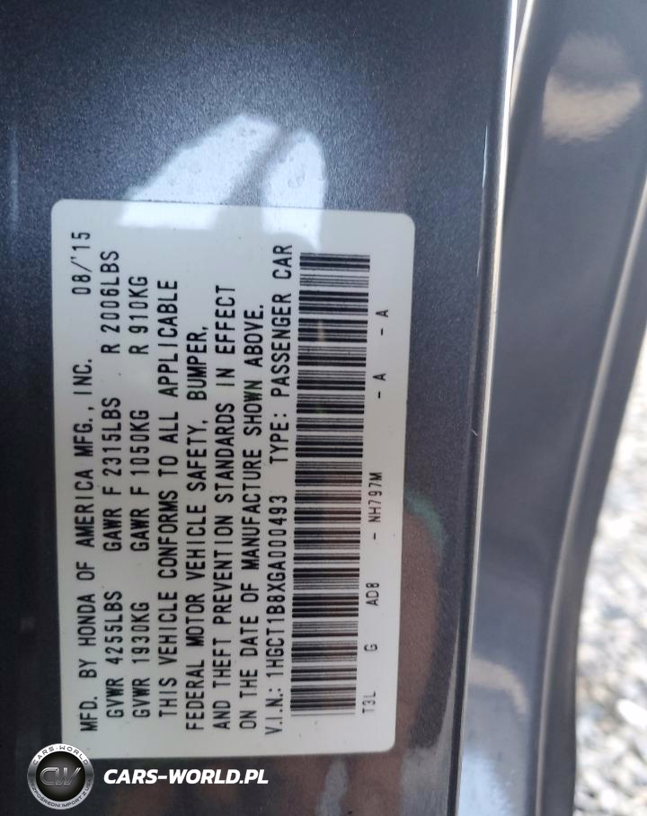 2016 Honda Accord Exl VIN:1HGCT1B8XGA000493 - 12